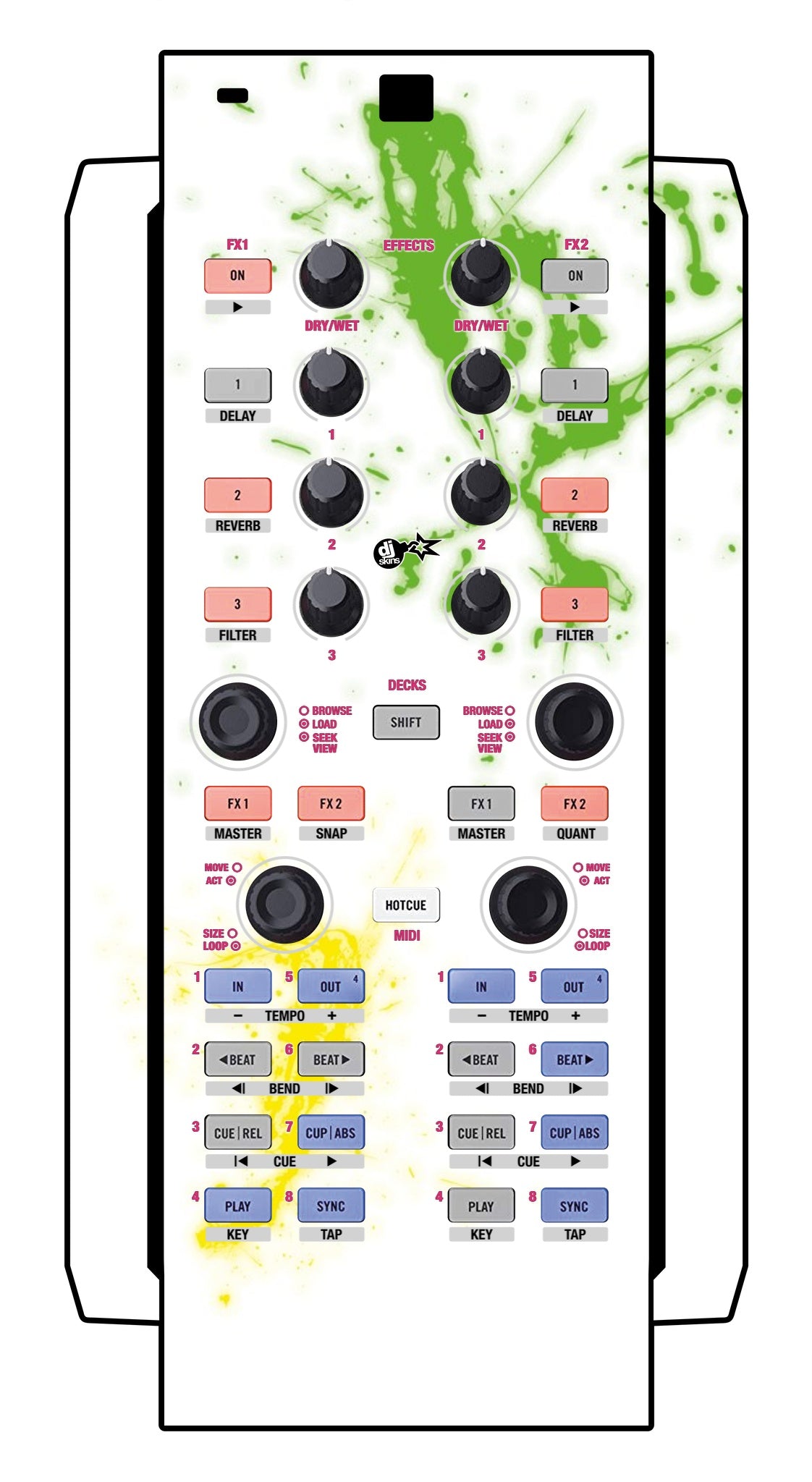 Native Instruments X1 Skin Holi in Colors