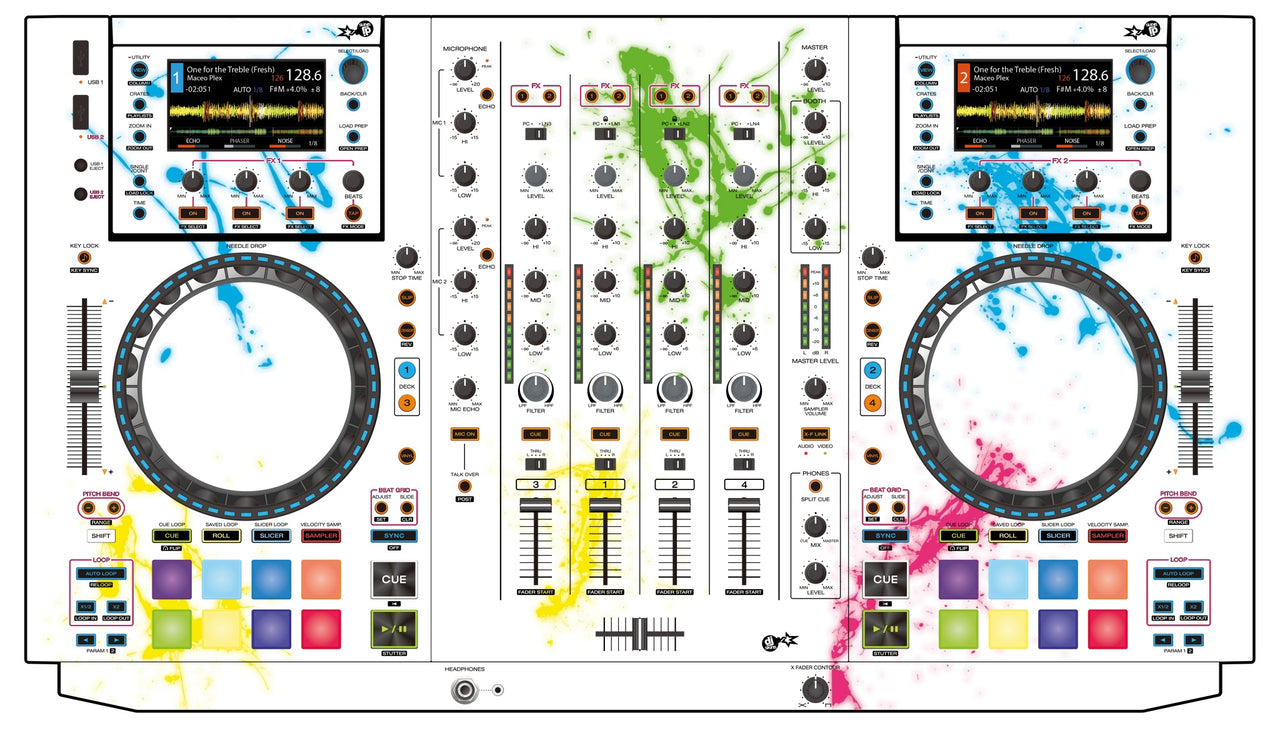 Denon DJ MCX 8000 Skin Holi in Colors