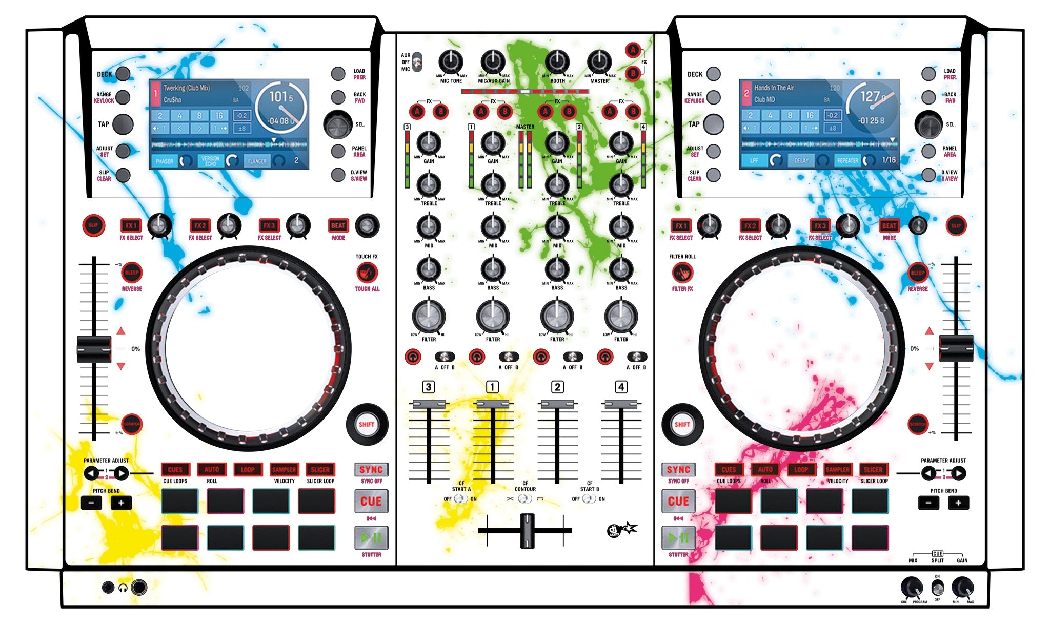 Numark NV Skin Holi in Colors
