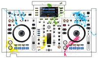 Pioneer DJ XDJ RX Skin Holi in Colors