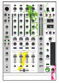 Denon DJ X 1800 Skin Holi in Colors