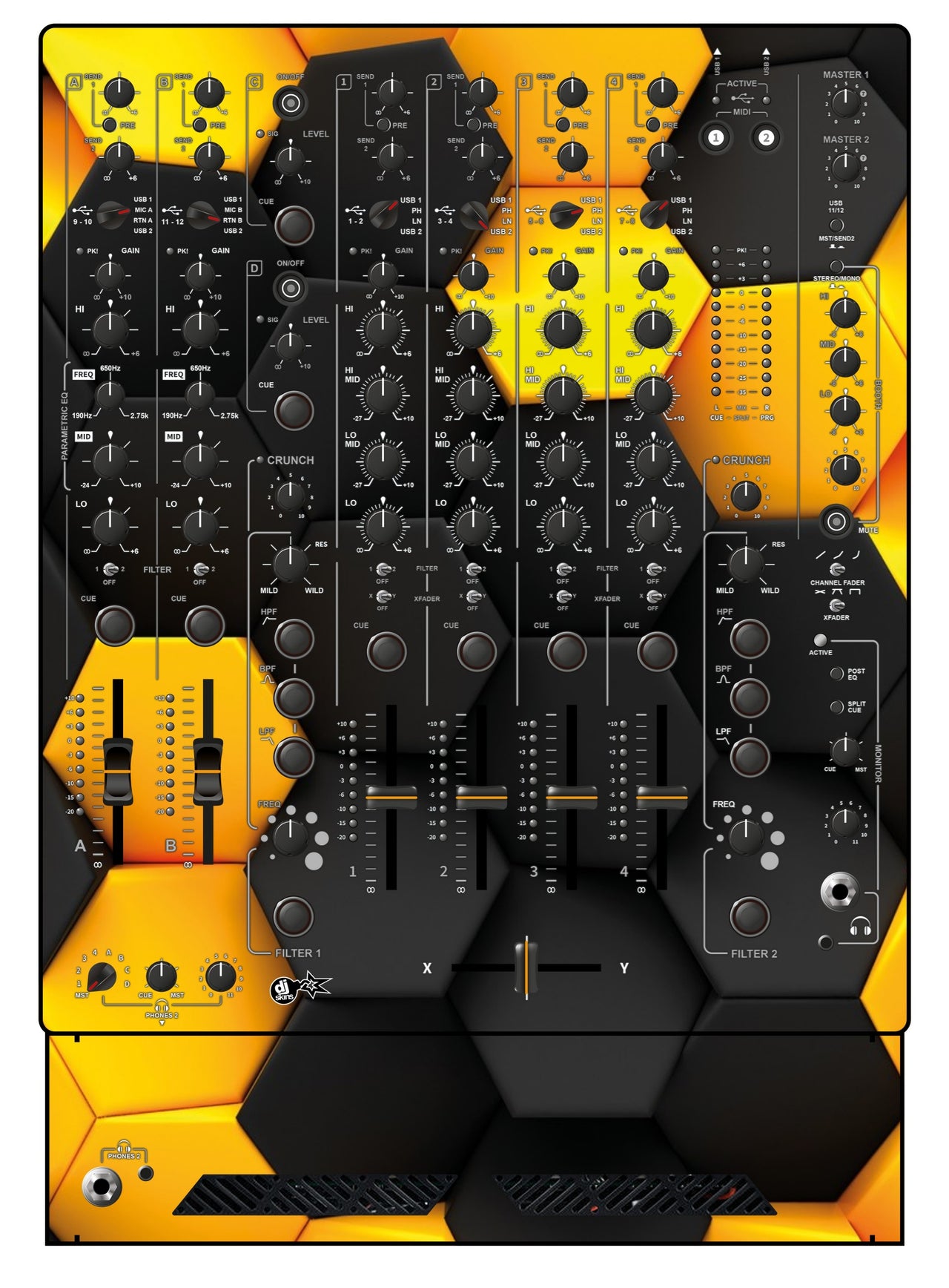 Allen and Heath XONE 96 Skin Honeycomb