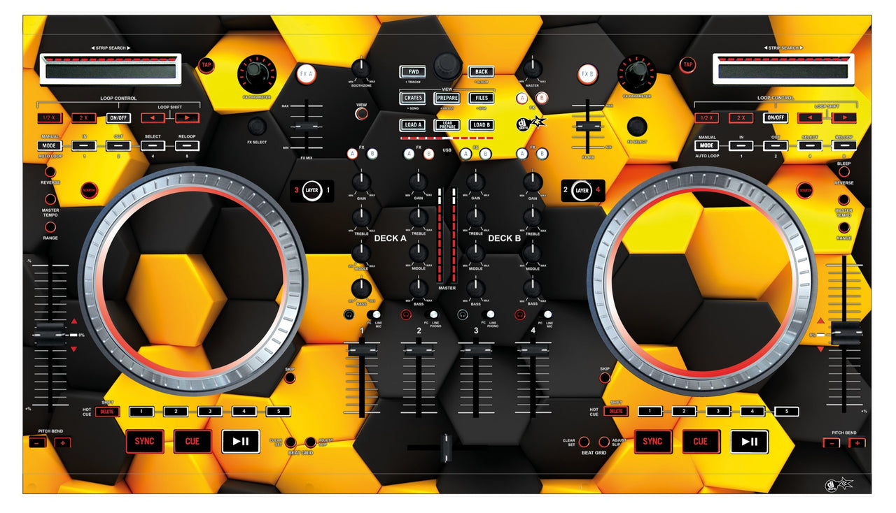 Numark NS 6 Skin Honeycomb