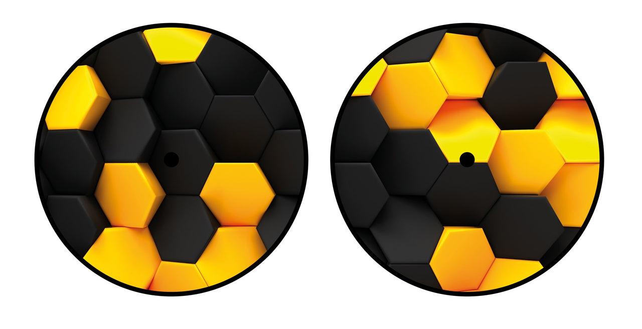 Universal Vinyl Labelsticker (12.5 cm - LARGE) Skin Honeycomb