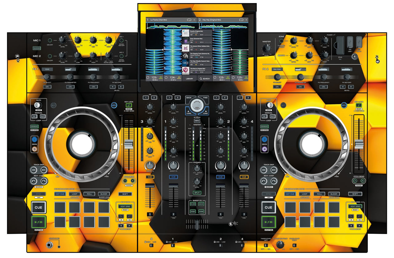 Denon DJ PRIME 4 Skin Honeycomb
