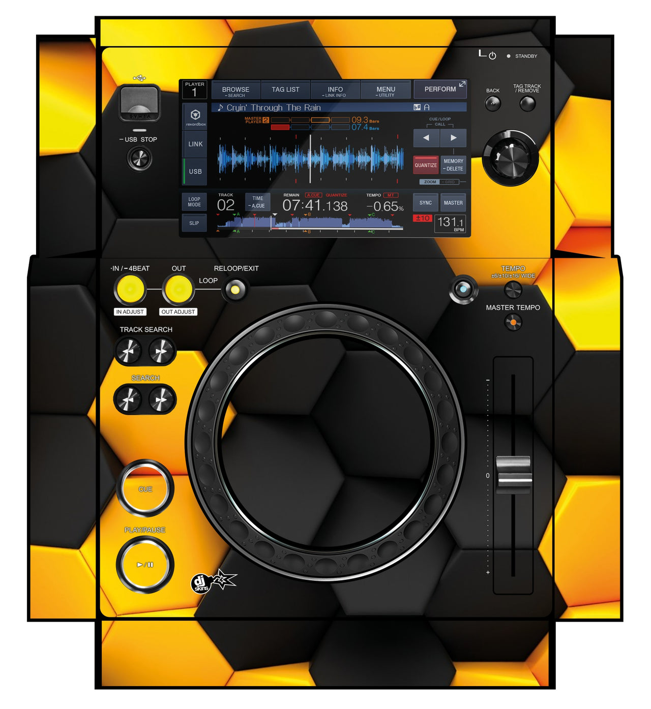 Pioneer DJ XDJ 700 Skin Honeycomb