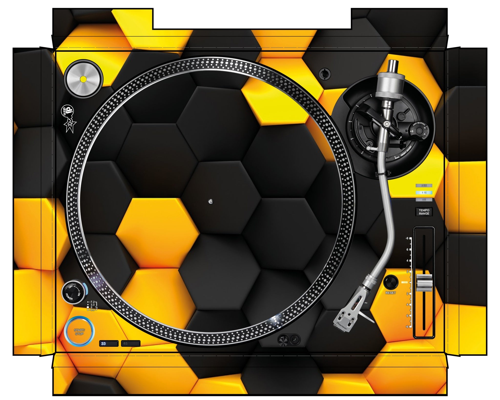 Pioneer DJ PLX 1000 Skin Honeycomb