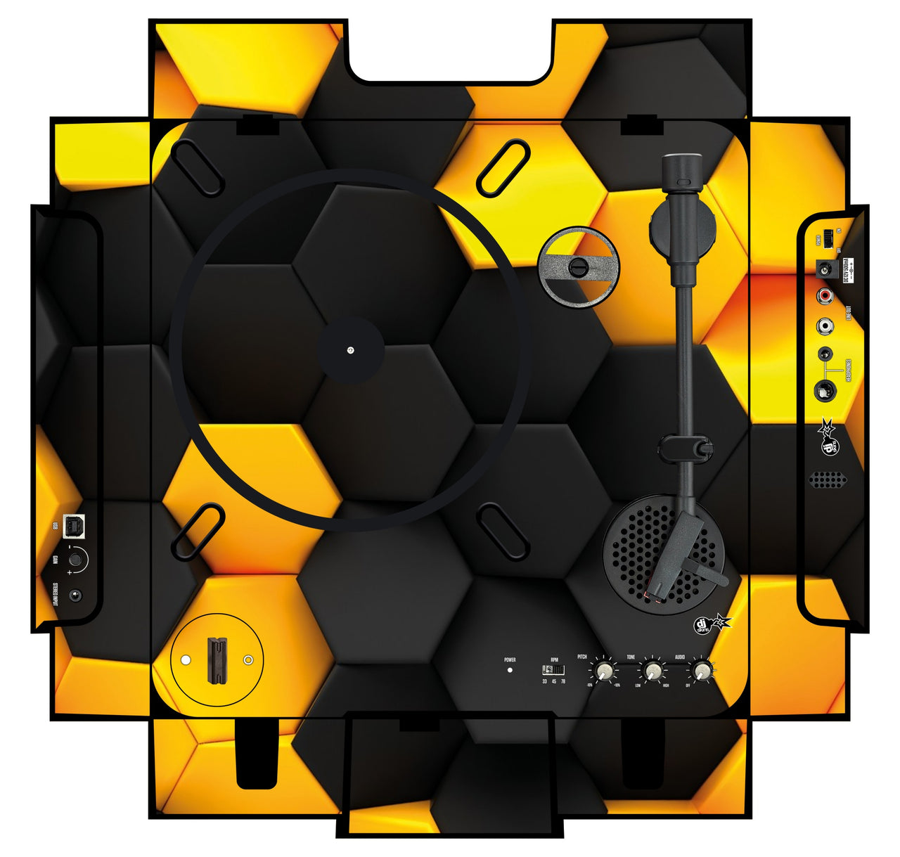 Numark PT 01 incl. Sides Skin Honeycomb