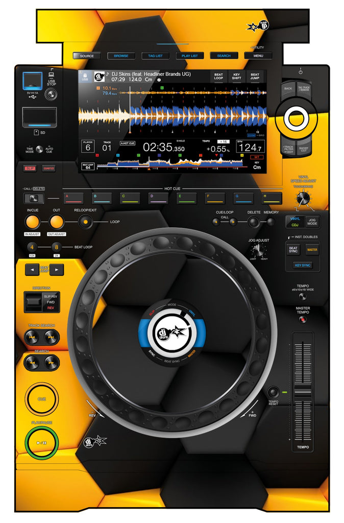 Pioneer DJ CDJ 3000 Skin Honeycomb