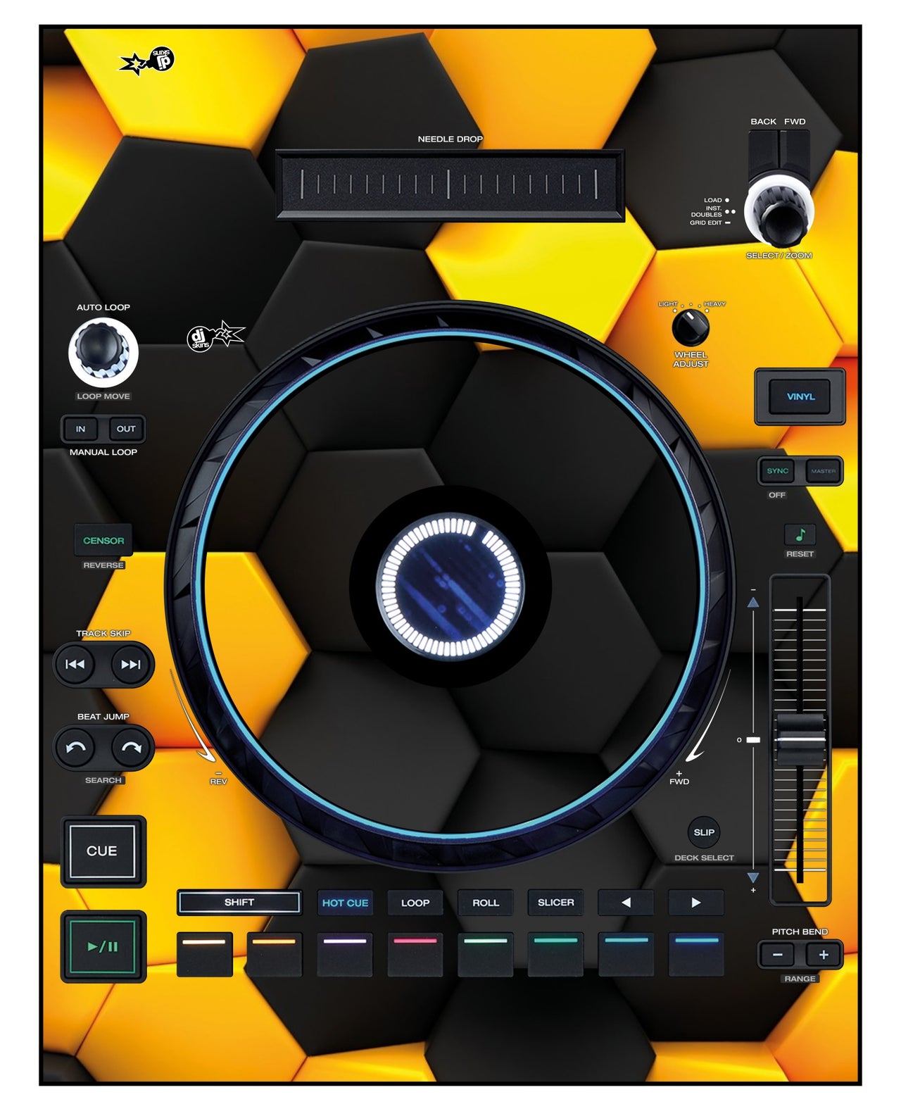 Denon DJ LC 6000 Skin Honeycomb