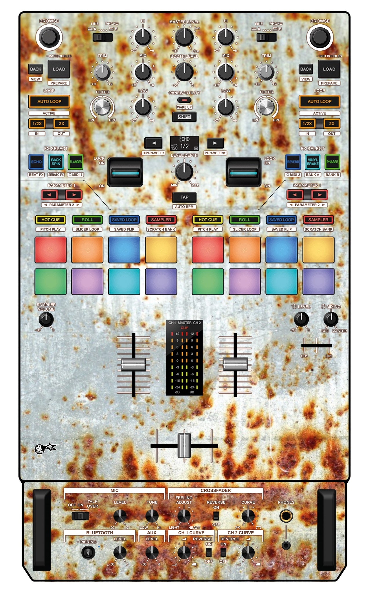 Pioneer DJ DJM S7 Skin In-Rust-Rial