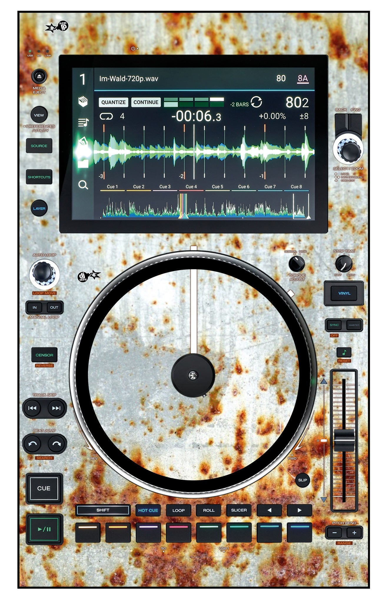 Denon DJ SC 6000 M Skin In-Rust-Rial