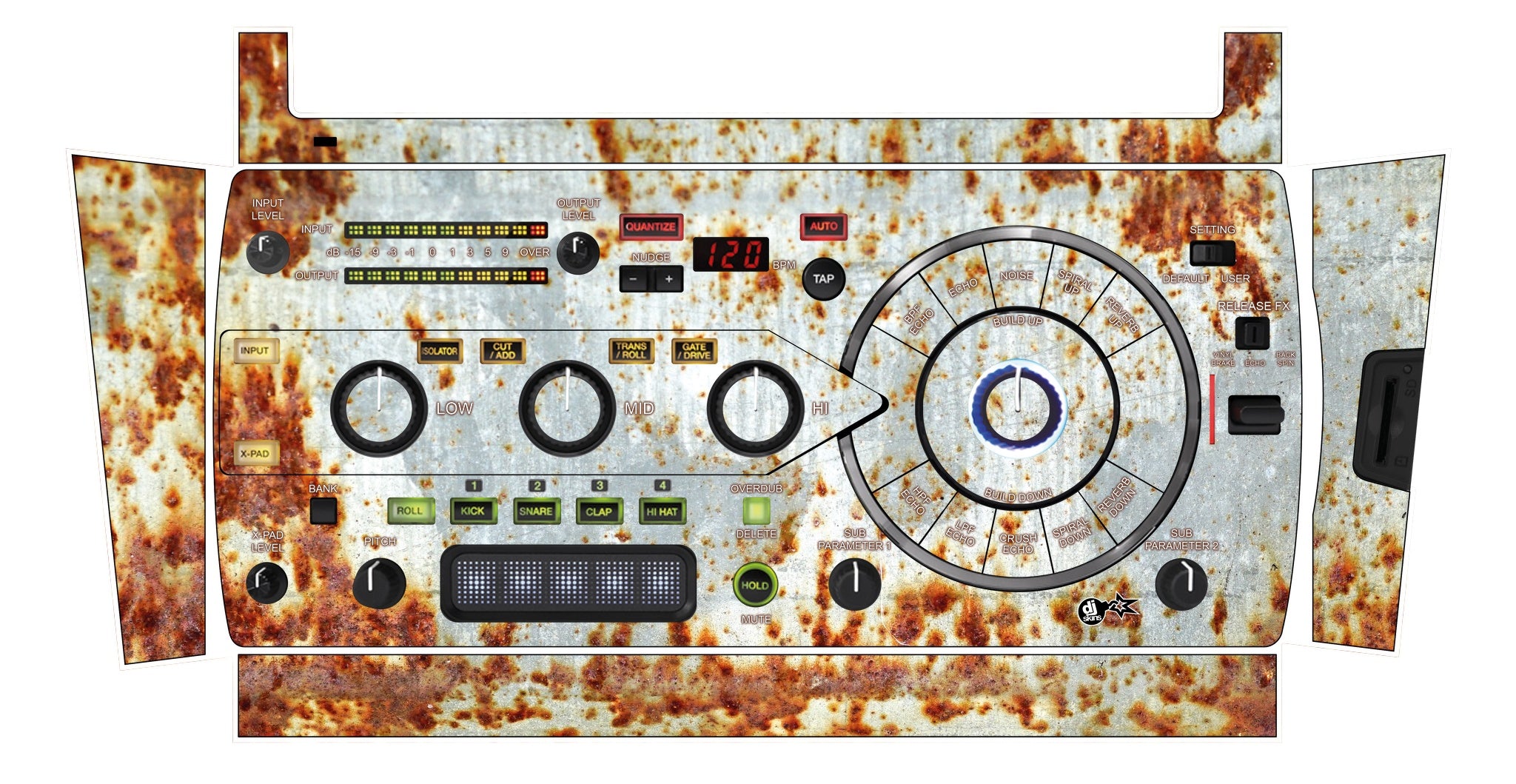 Pioneer DJ RMX 1000 Skin In-Rust-Rial