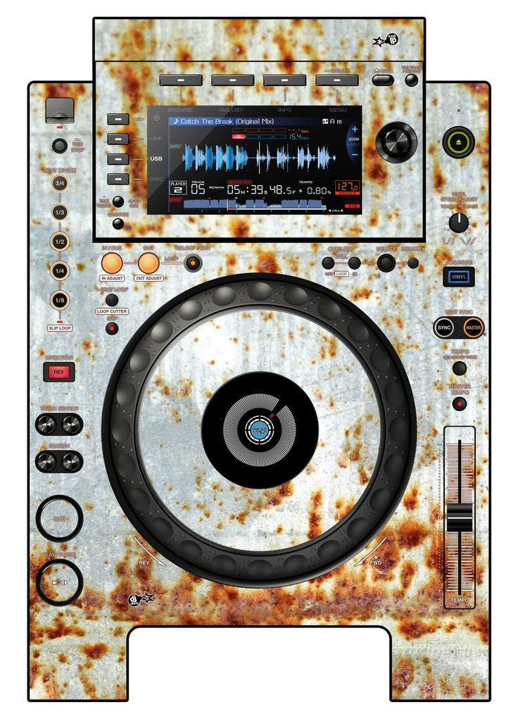 Pioneer DJ CDJ 900 NEXUS Skin In-Rust-Rial