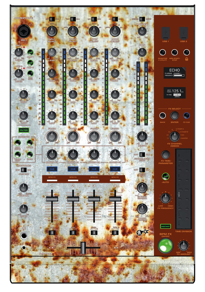 Denon DJ X 1850 Skin In-Rust-Rial