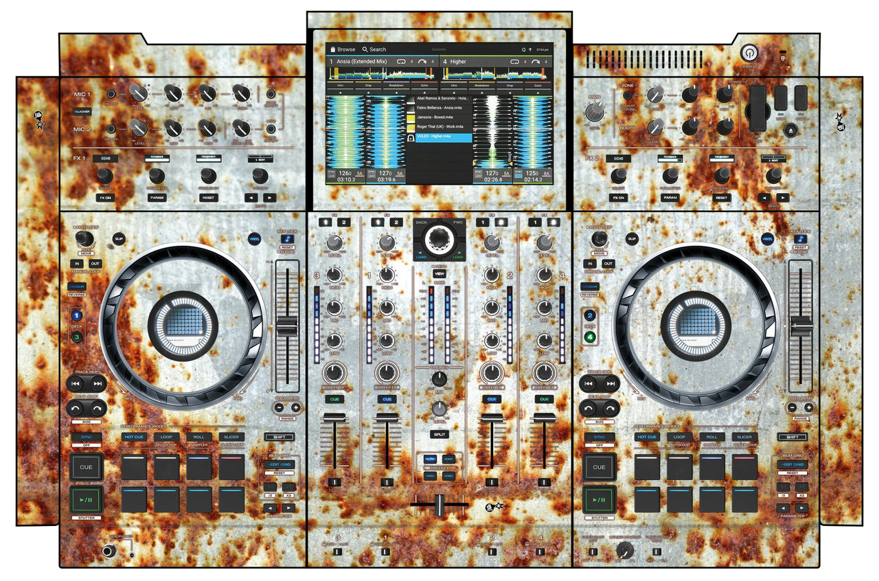 Denon DJ PRIME 4+ Skin In-Rust-Rial