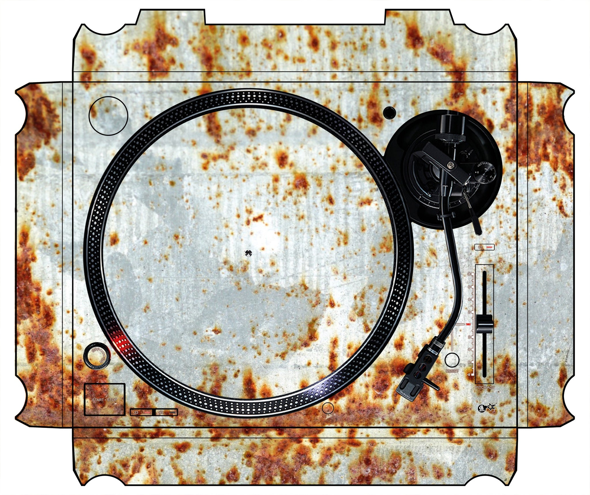 Technics 1200 / 1210 MK7 Skin In-Rust-Rial