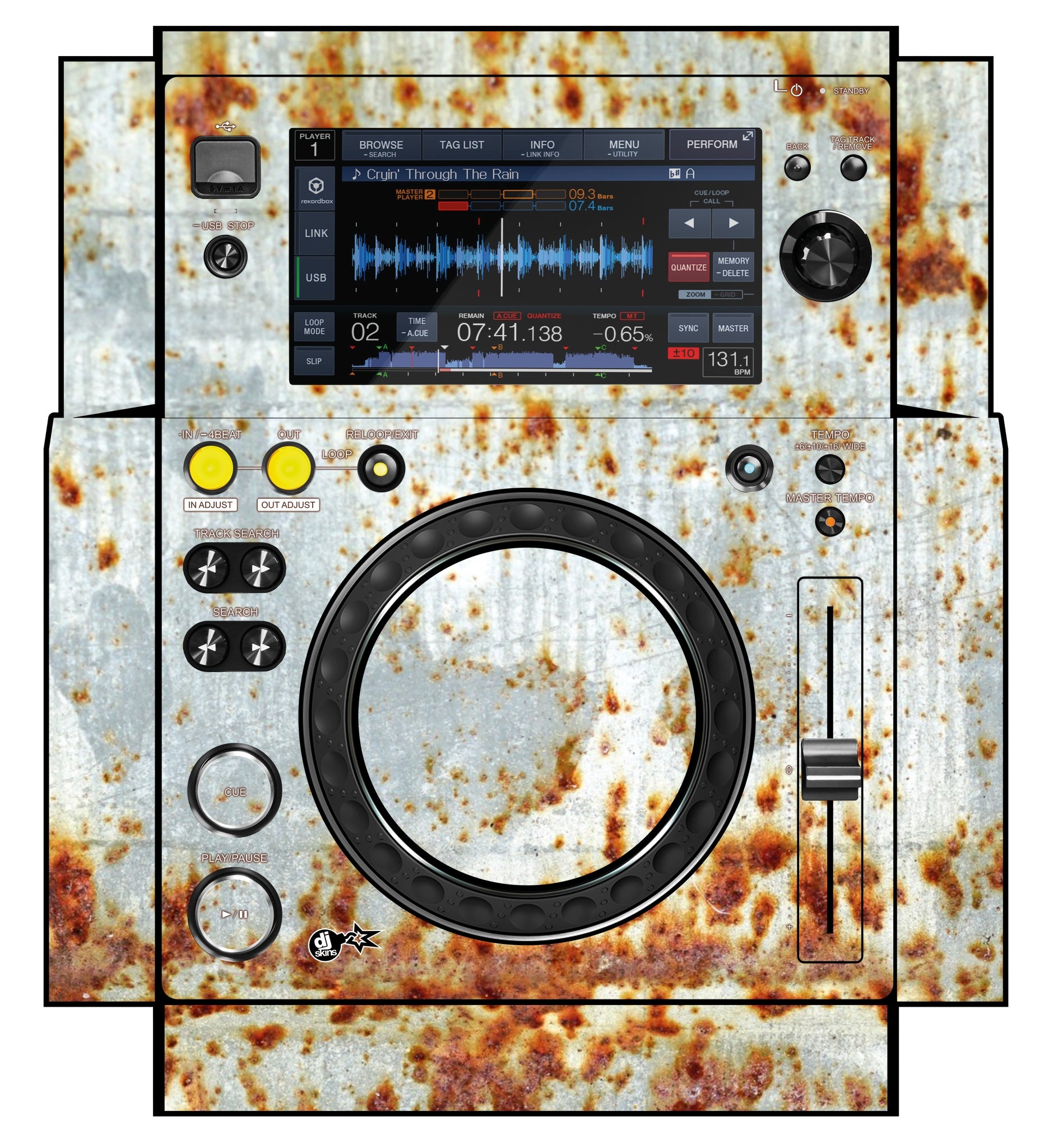 Pioneer DJ XDJ 700 Skin In-Rust-Rial