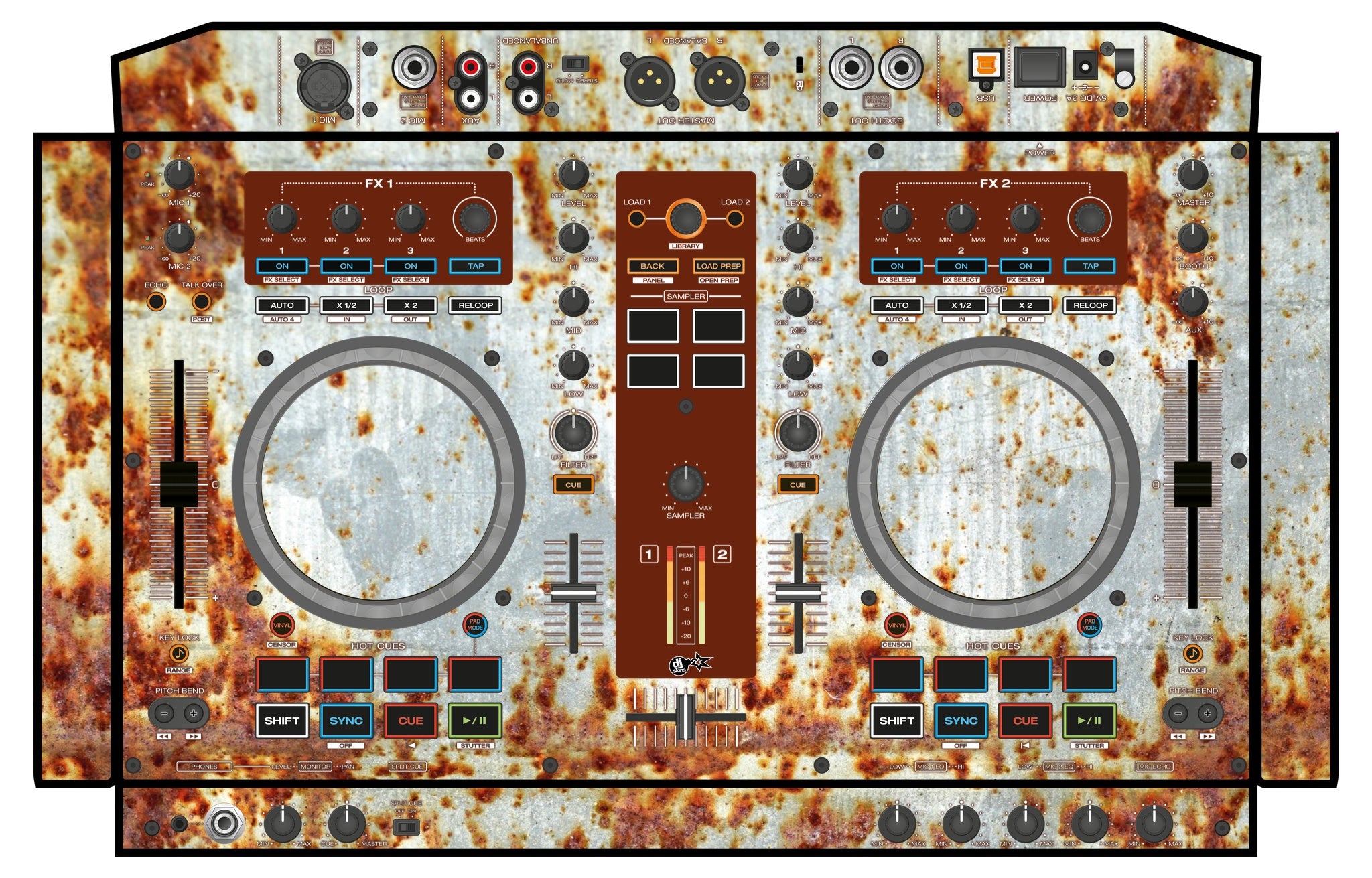 Denon DJ MC 4000 Skin In-Rust-Rial
