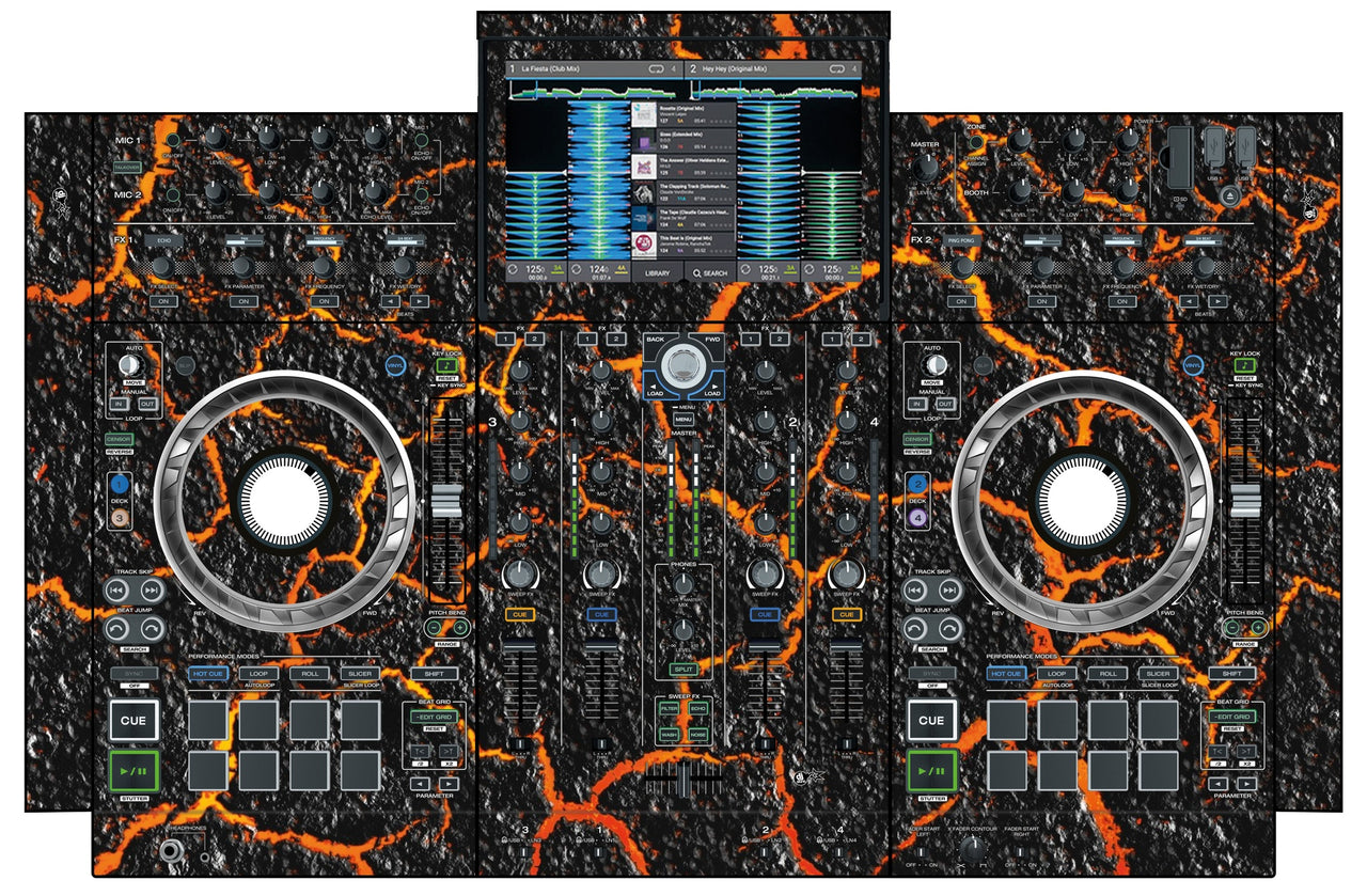 Denon DJ PRIME 4 Skin Lava