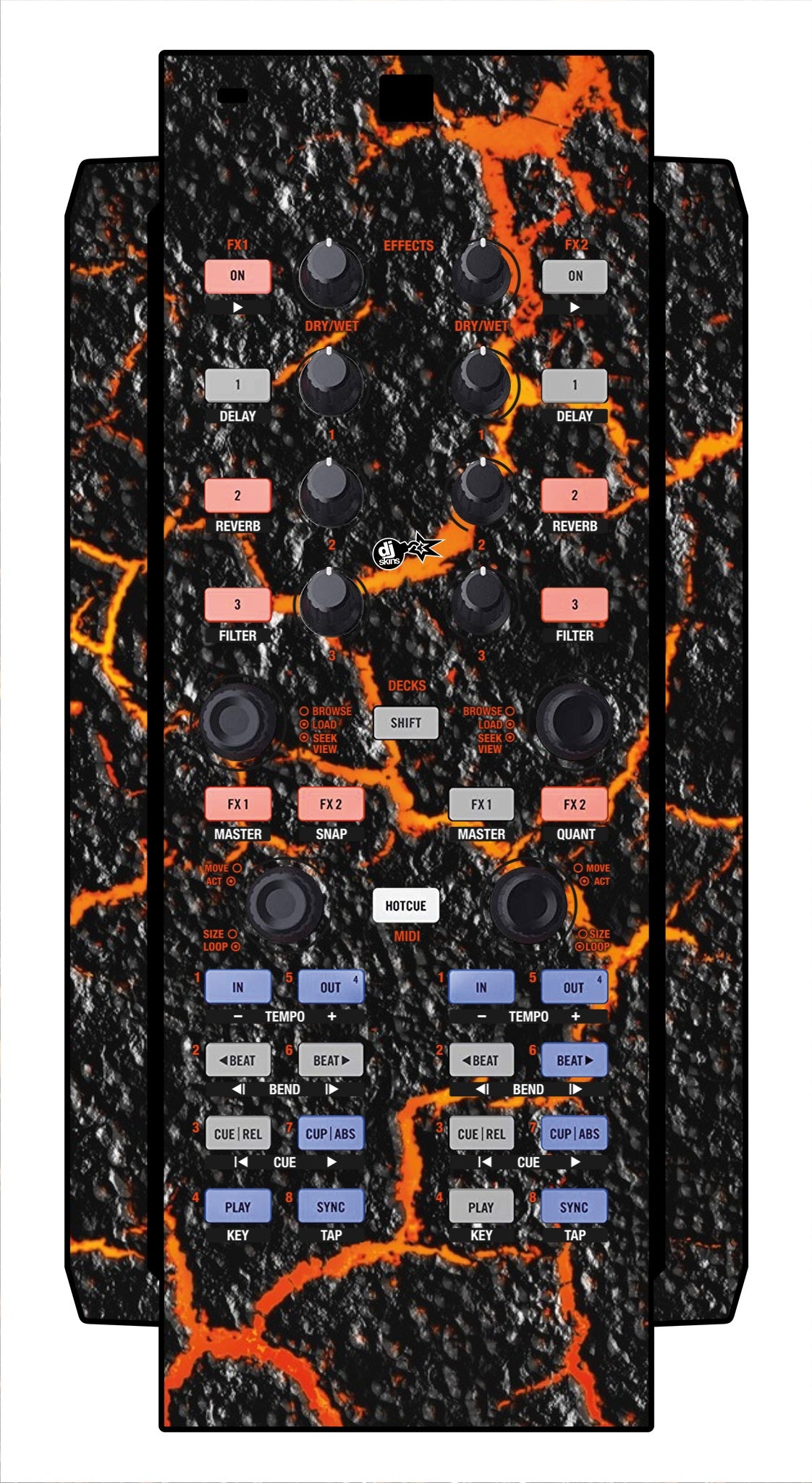 Native Instruments X1 Skin Lava