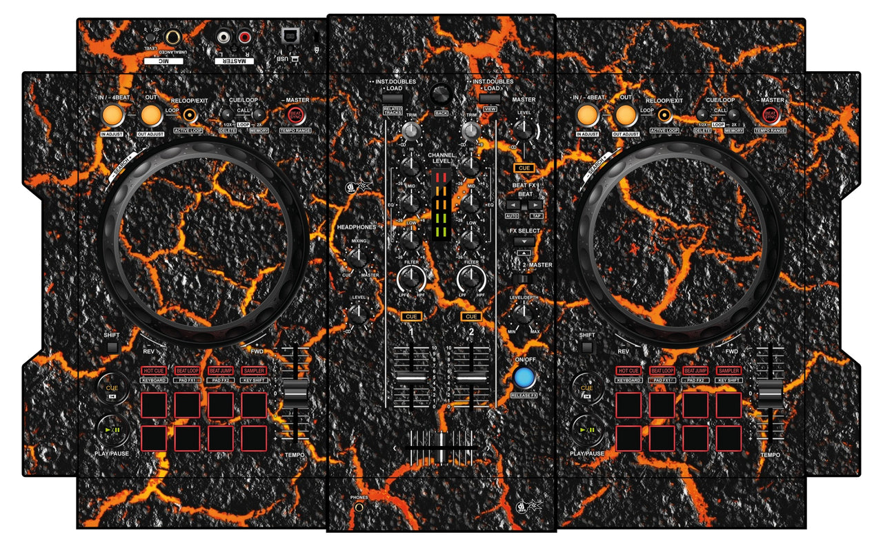 Pioneer DJ DDJ 400 Skin Lava