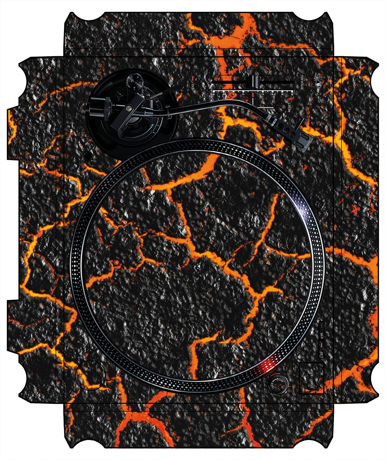 Technics 1200 / 1210 MK7 VERTICAL Skin Lava