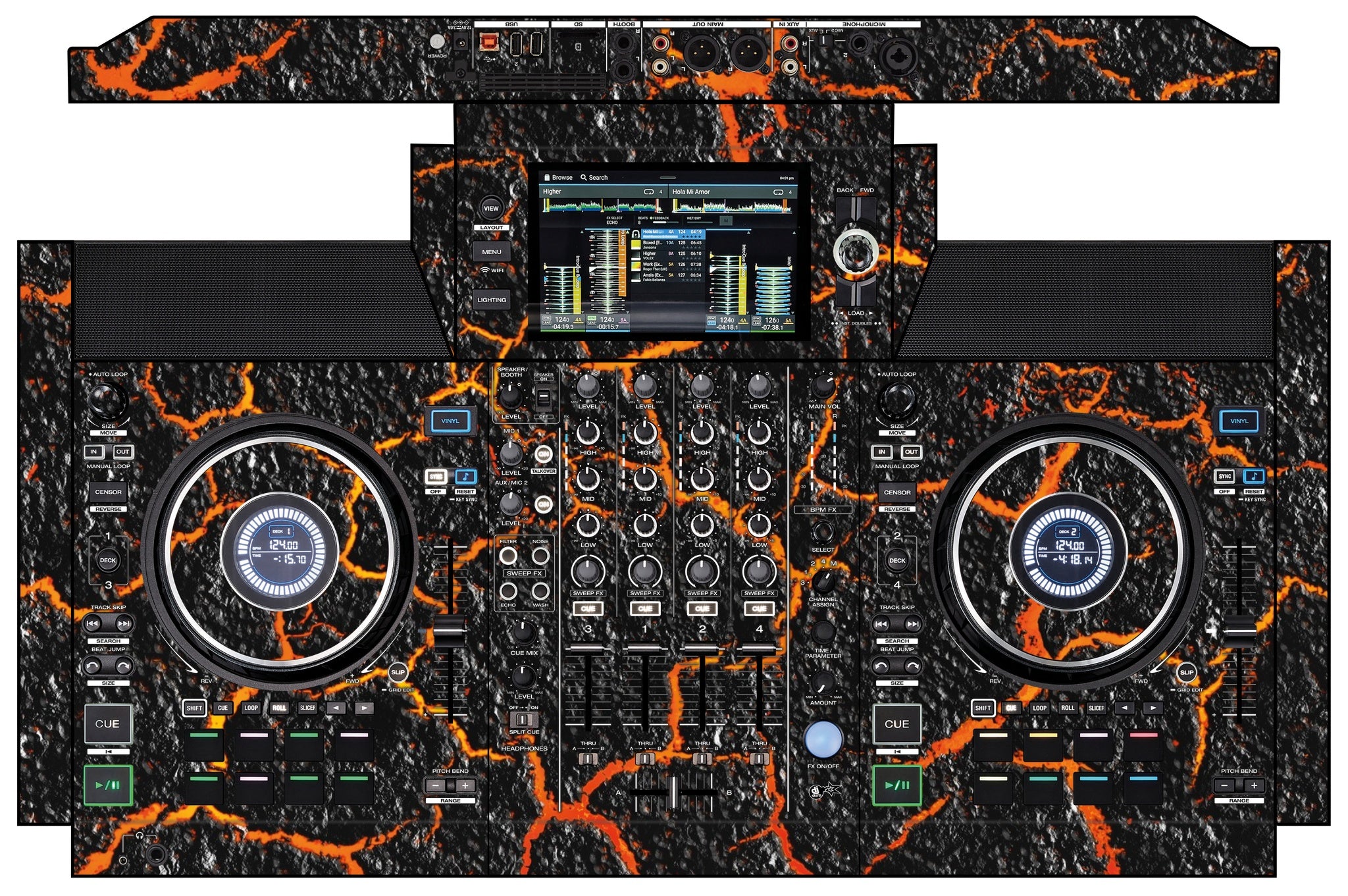 Denon DJ SC Live 4 Skin Lava