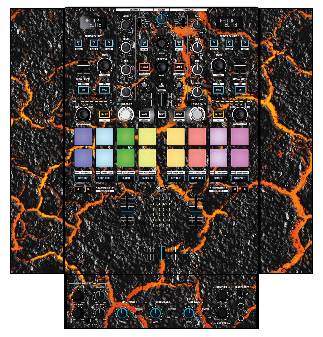 Reloop Elite Skin Lava