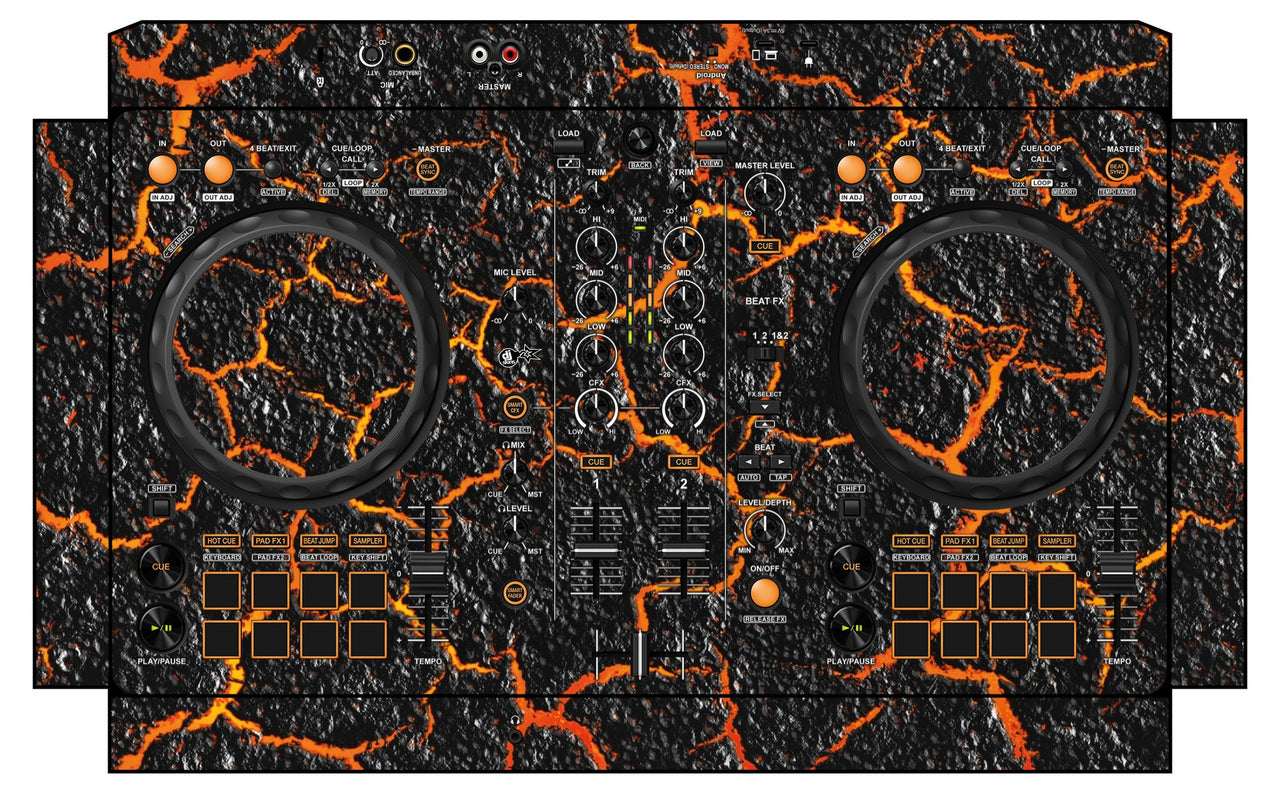 Pioneer DJ DDJ FLX 4 Skin Lava