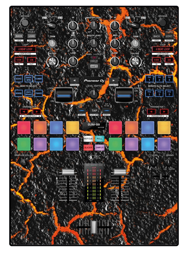 Pioneer DJ DJM S9 Skin Lava