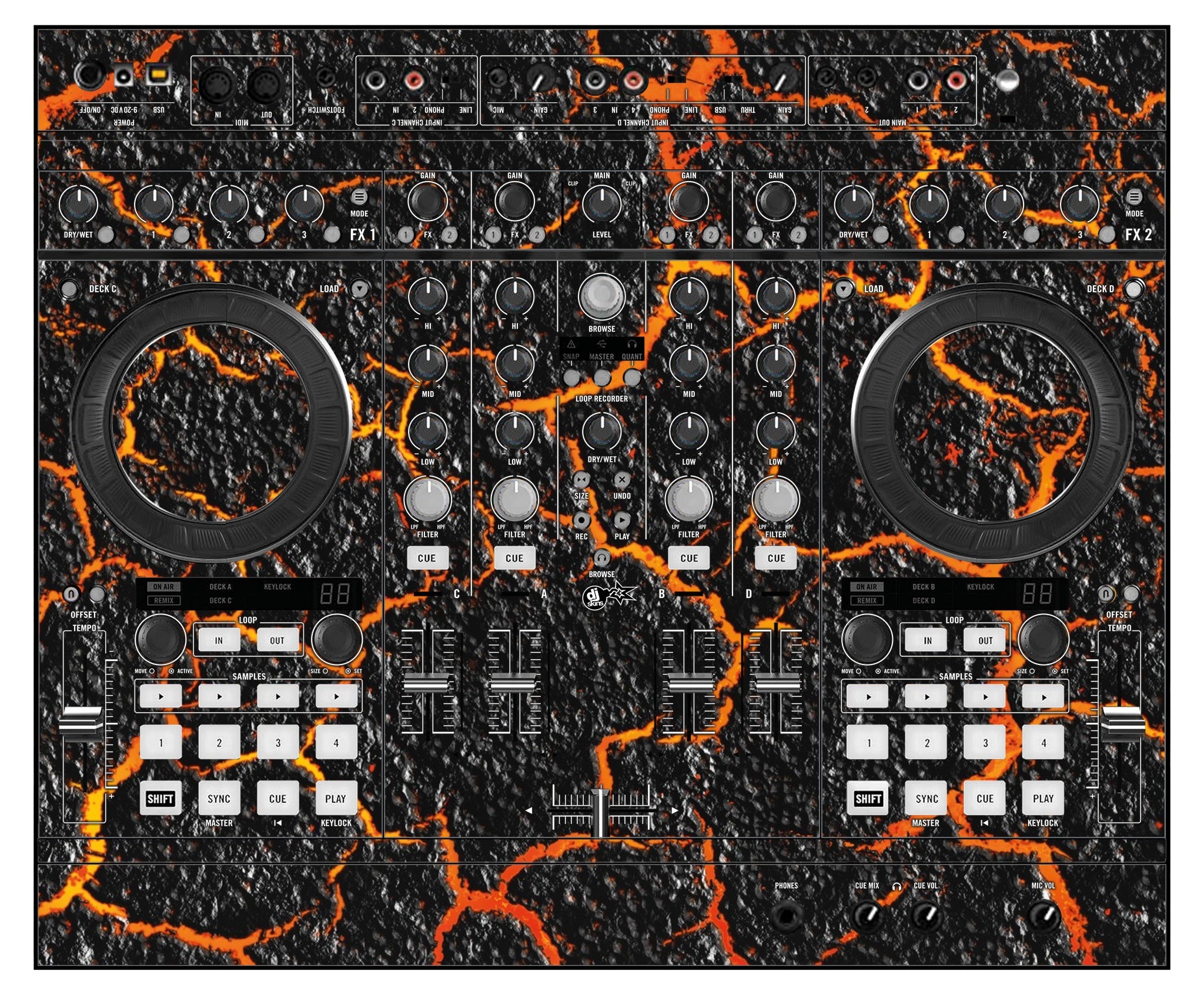 Native Instruments S4 MK1 Skin Lava