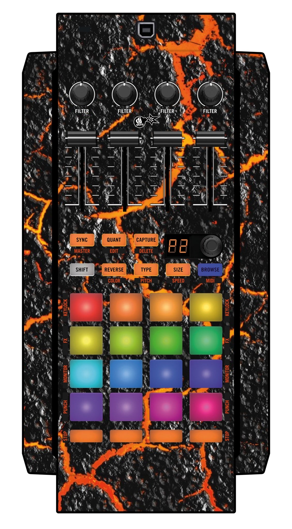 Native Instruments F1 Skin Lava