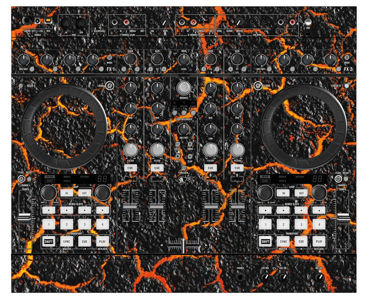 Native Instruments S4 MK2 Skin Lava