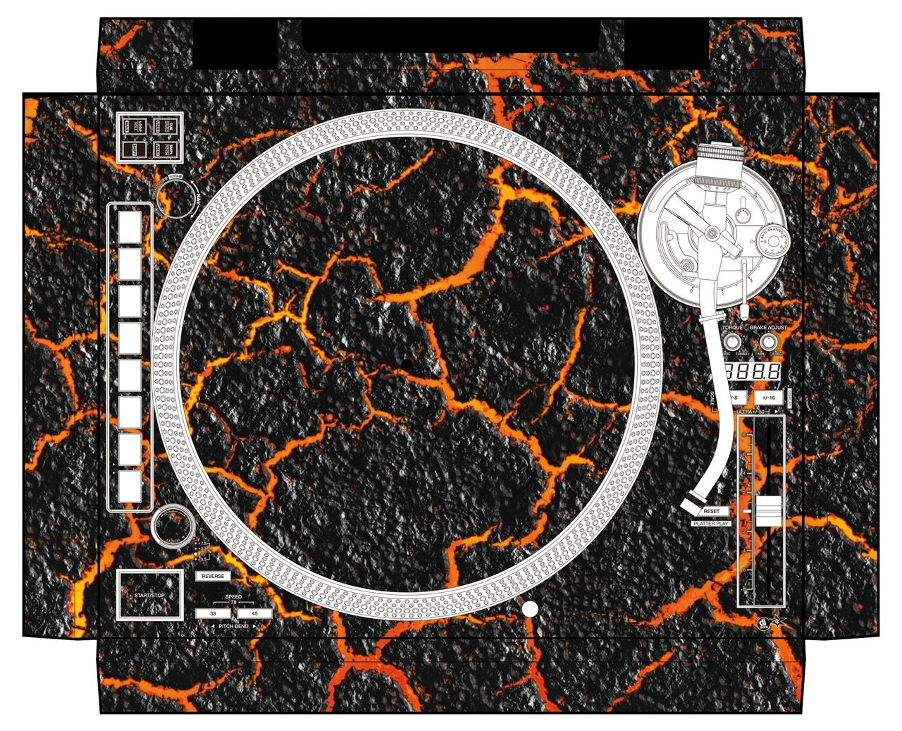 Reloop RP 8000 MK2 Skin Lava