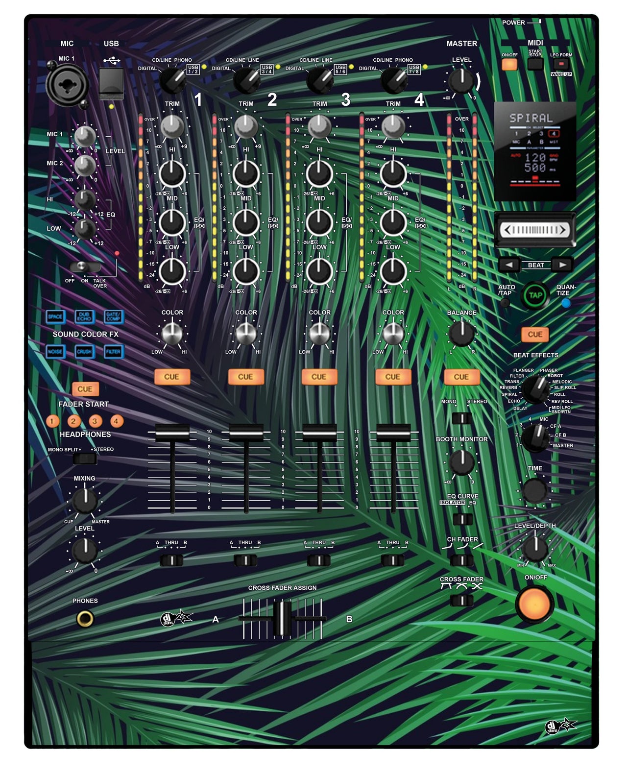 Pioneer DJ DJM 900 NEXUS Skin Leafage