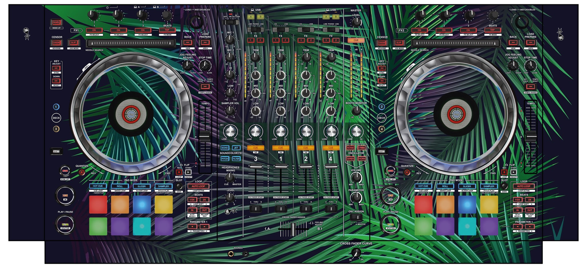 Pioneer DJ DDJ SZ 2 Skin Leafage