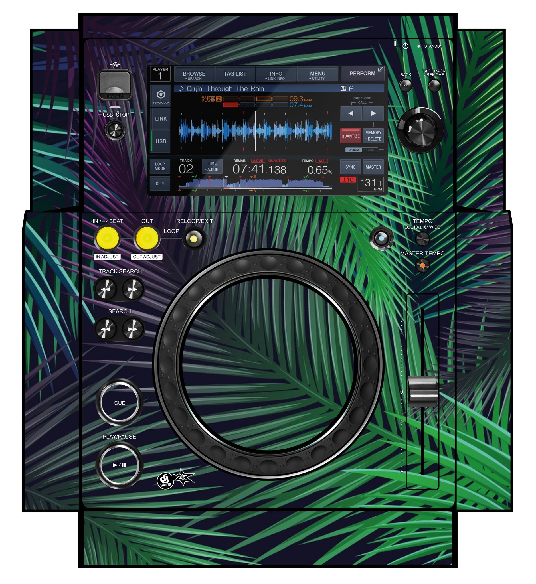 Pioneer DJ XDJ 700 Skin Leafage