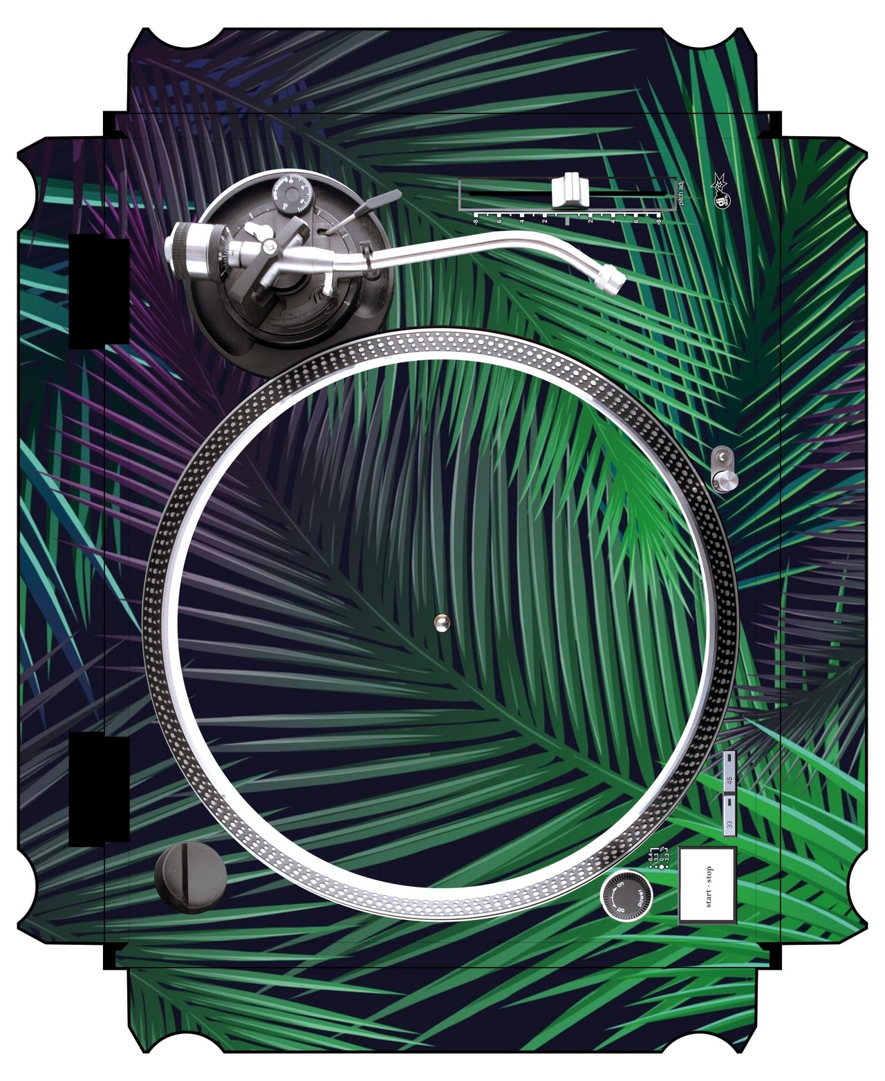 Technics 1200 / 1210 MK2 VERTICAL Skin Leafage