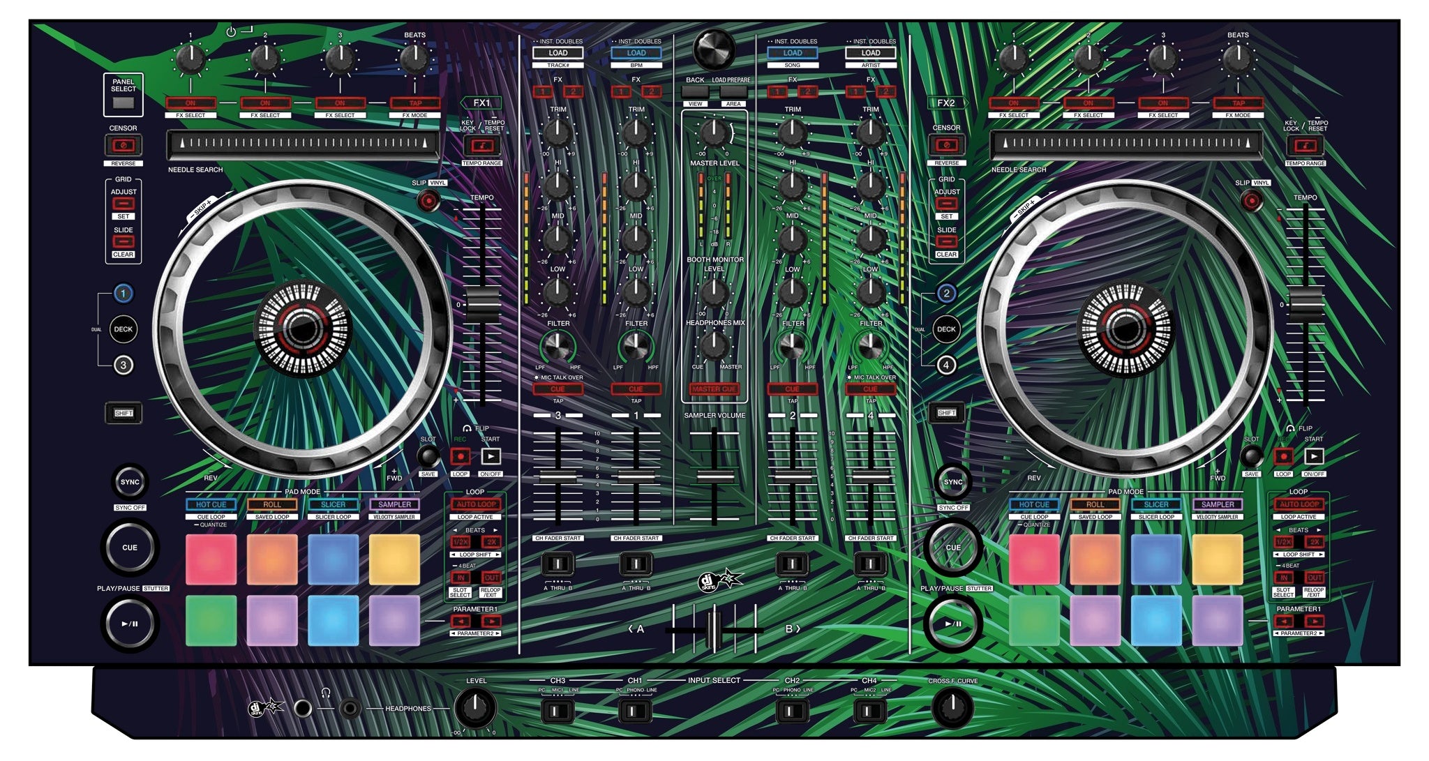 Pioneer DJ DDJ SX 2 Skin Leafage