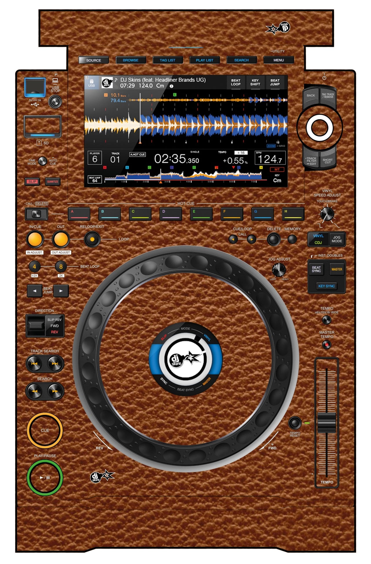 Pioneer DJ CDJ 3000 Skin Leather