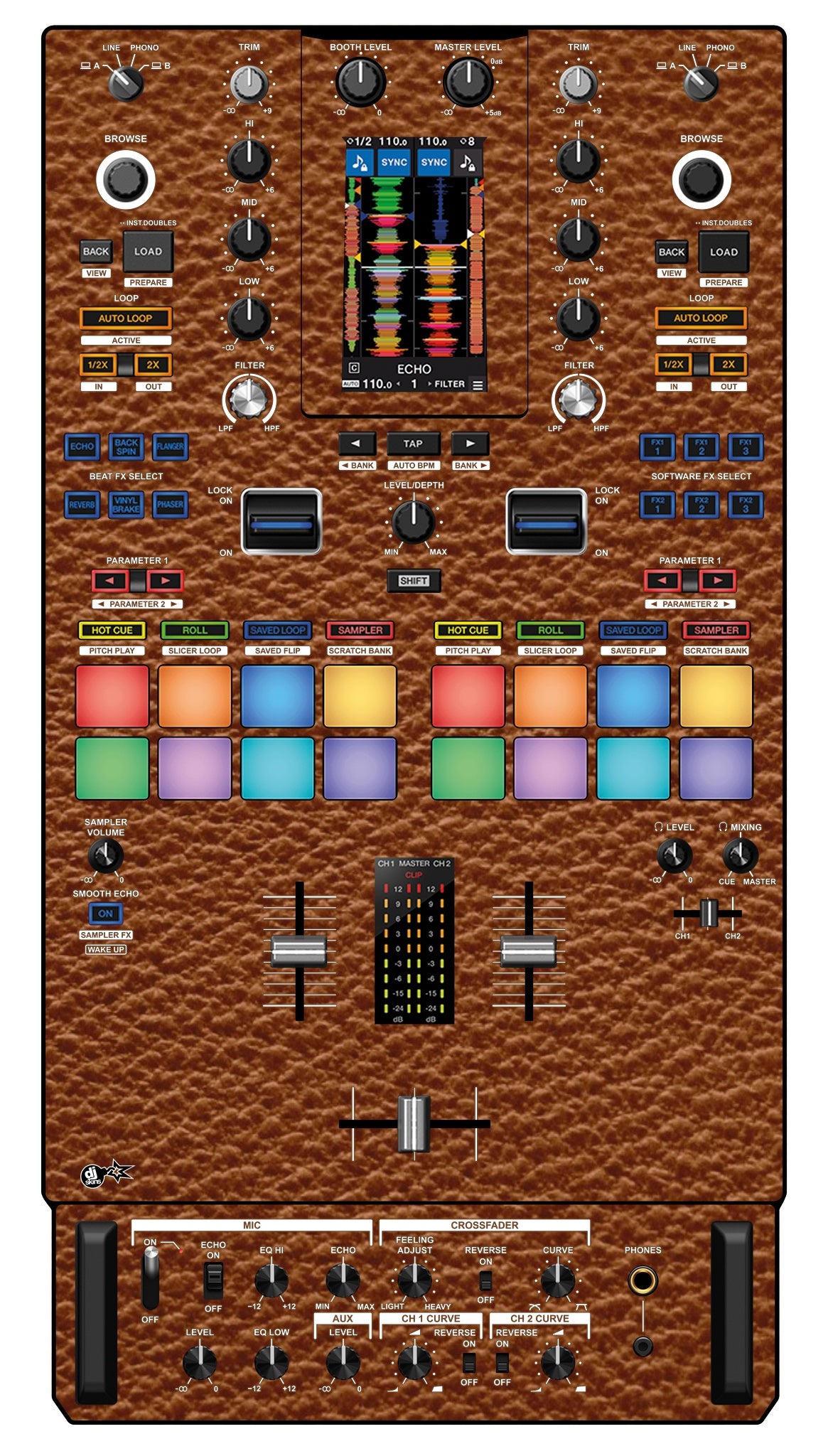 Pioneer DJ DJM S11 Skin Leather