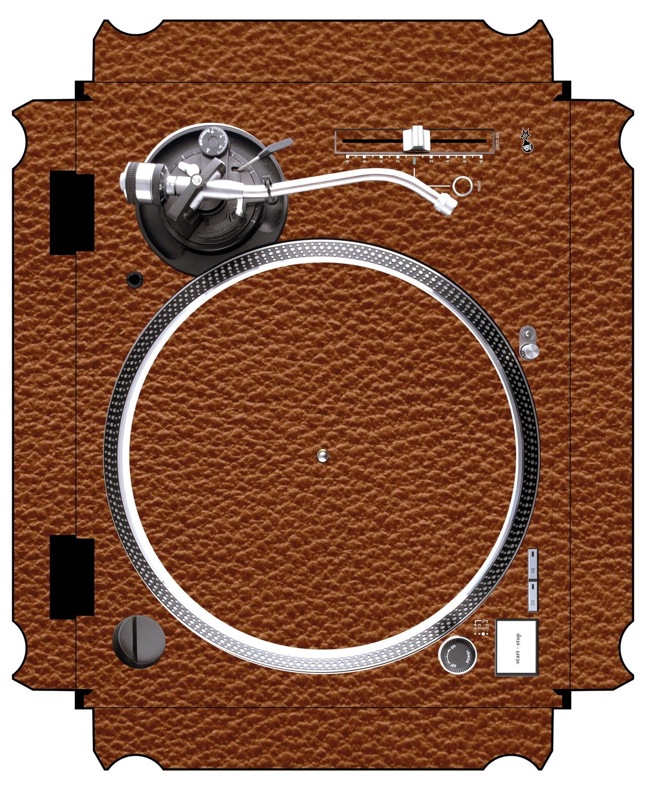 Technics 1200 / 1210 MK5 VERTICAL Skin Leather