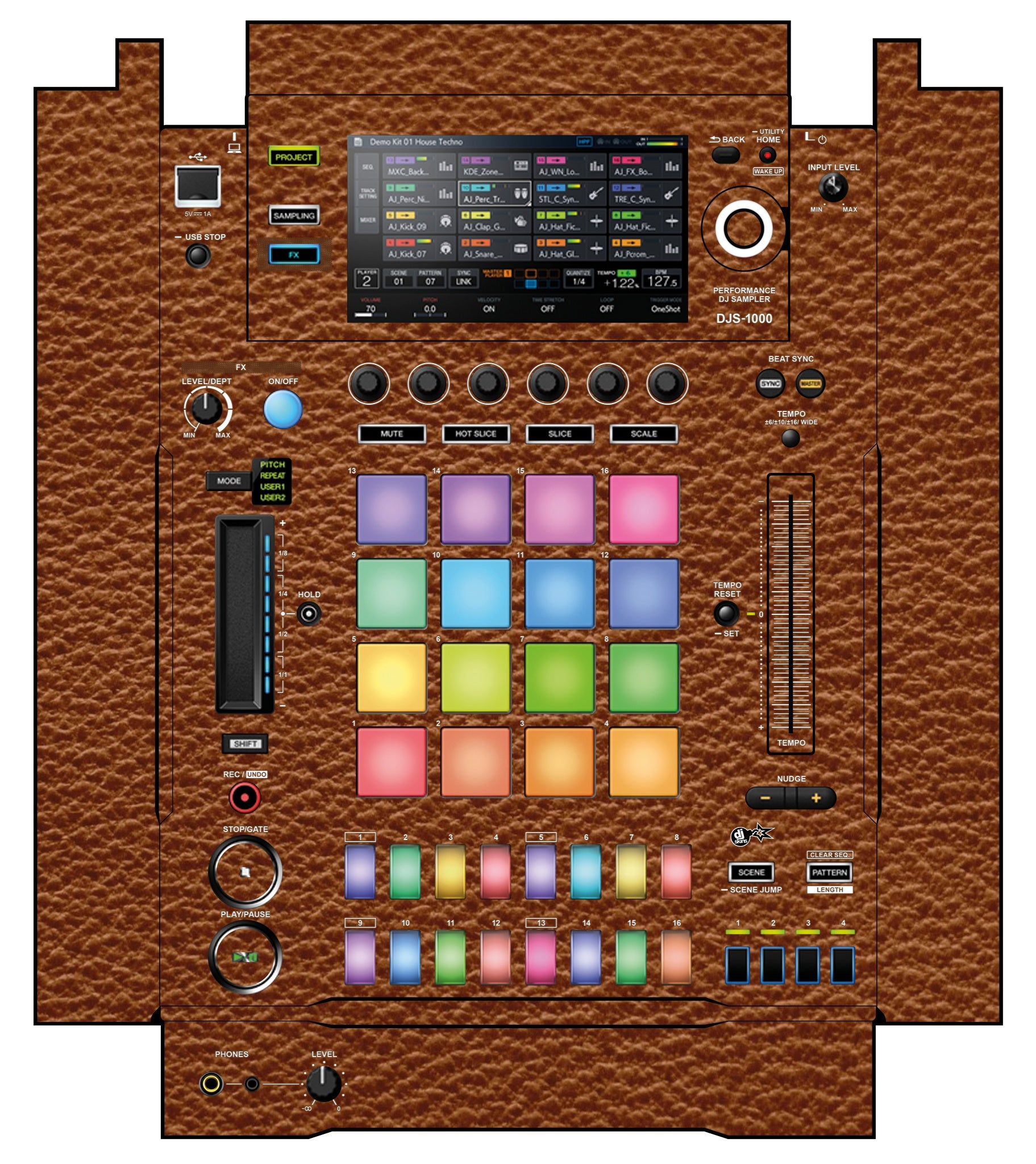 Pioneer DJ DJS 1000 Skin Leather