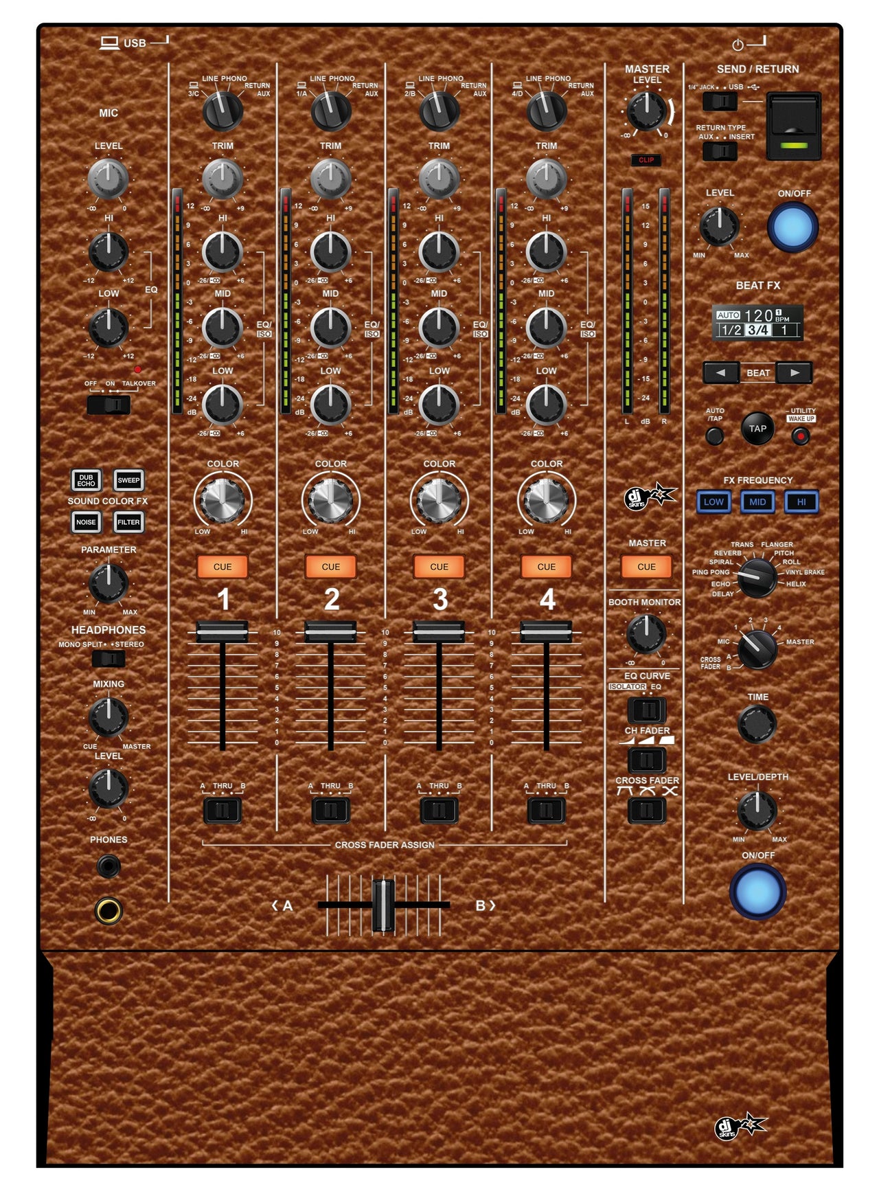 Pioneer DJ DJM 750 MK2 Skin Leather
