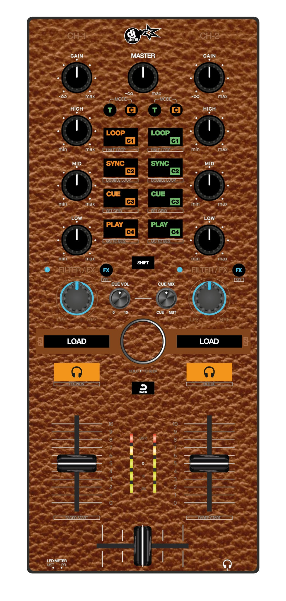 Reloop Mixtour Skin Leather