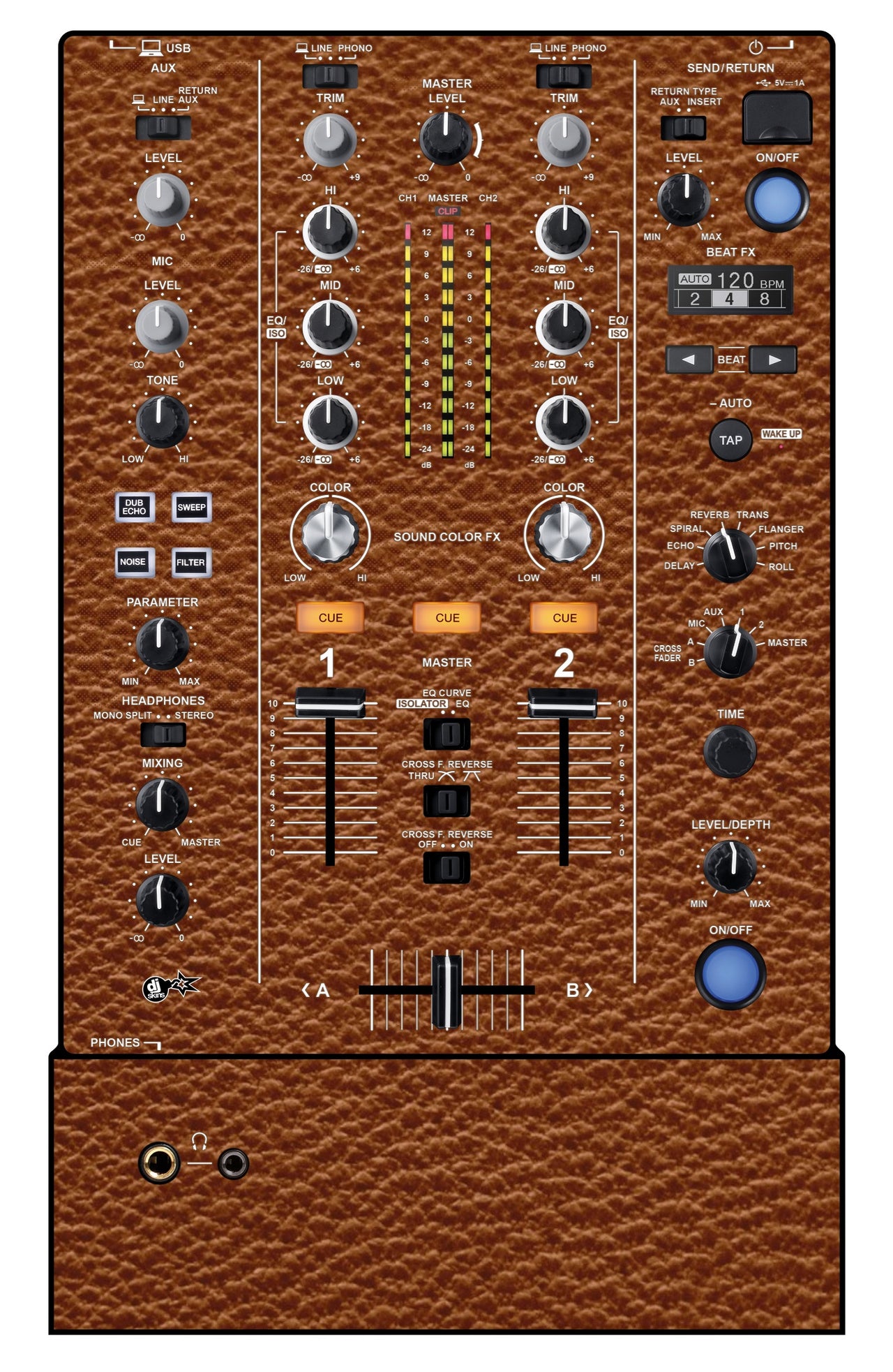 Pioneer DJ DJM 450 Skin Leather