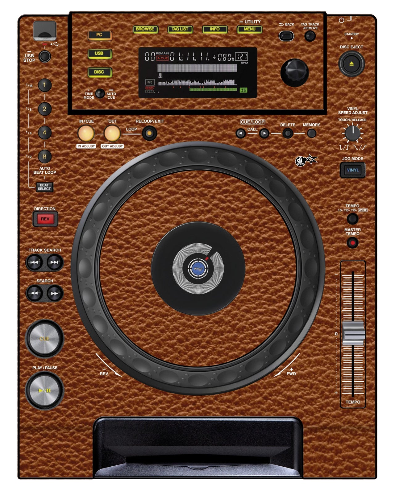 Pioneer DJ CDJ 850 Skin Leather