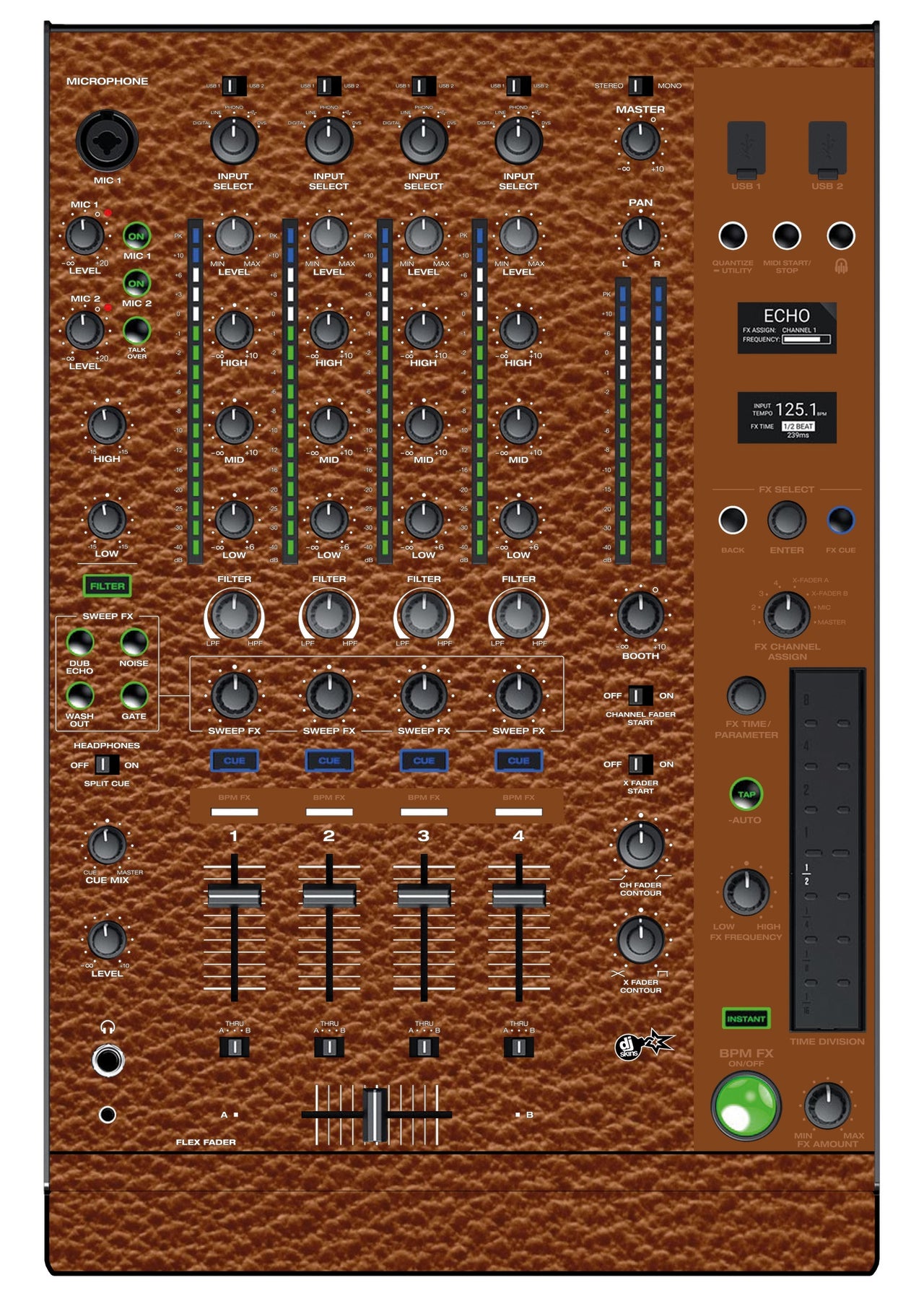 Denon DJ X 1850 Skin Leather