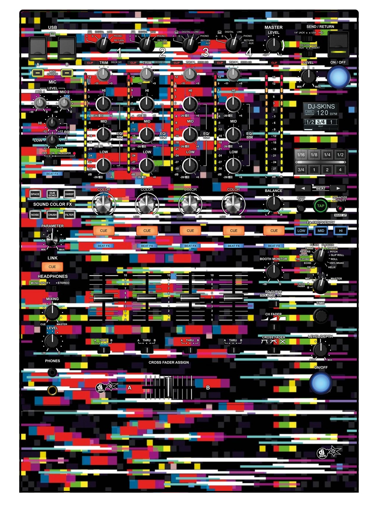 Pioneer DJ DJM 900 NEXUS 2 Skin Lost Signal